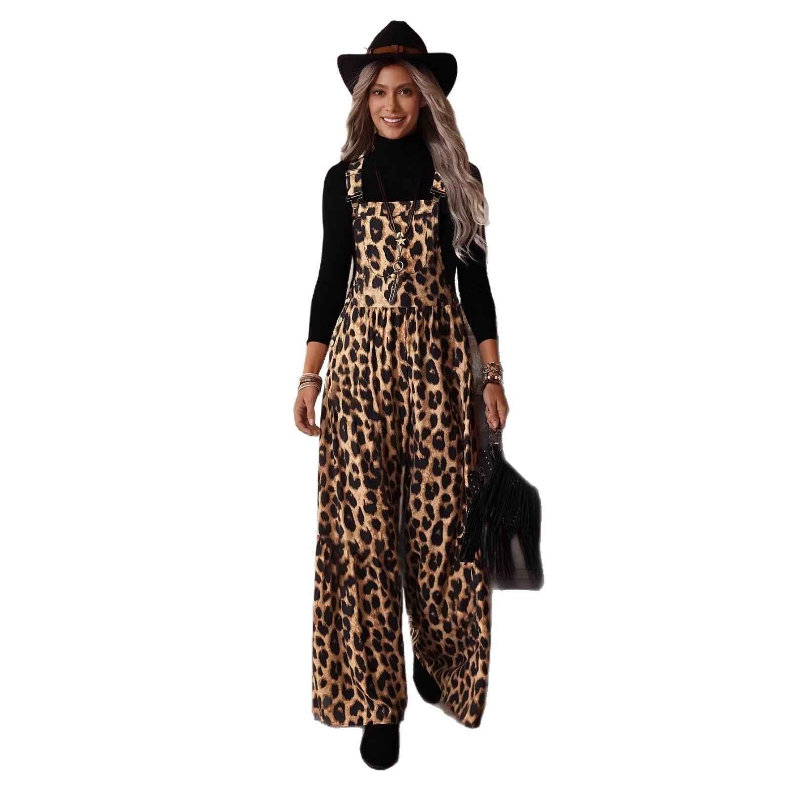 Women's Sling Wide Leg Casual Jumpsuit