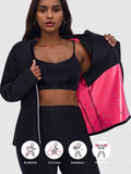 Sauna Jackets For Women Long Sleeves Sweat Suit Weight Loss Shirt Zipper Workout Gym Exercise Body Shaper