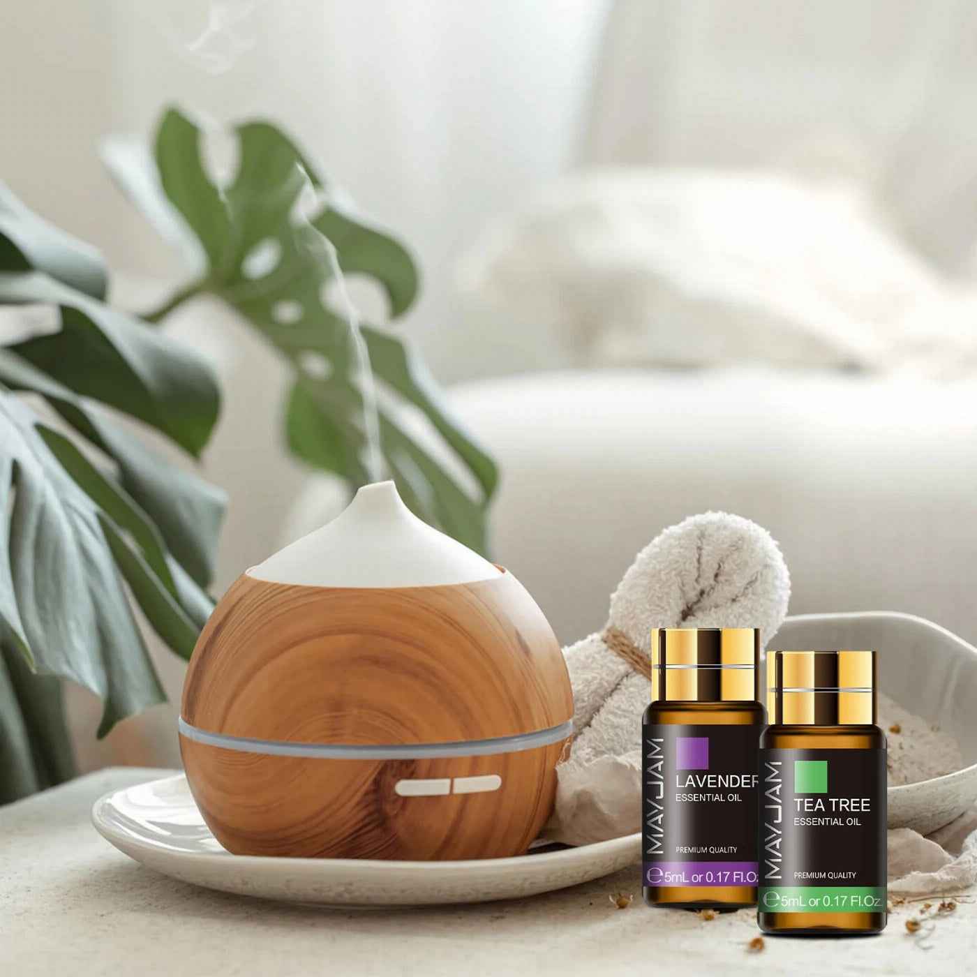 MAYJAM 35 Bottles Aromatherapy Essential Oil Gift Set Lavender Jasmine Eucalyptus Vanilla Peppermint Sandalwood Fragrance Oils